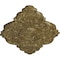 Ekena Millwork Piedmont Ceiling Medallion, Hand-Painted Mississippi Mud Crackle, 37"W x 26"H x 1 3/8"P CM37X26PEMMC - alternate 3
